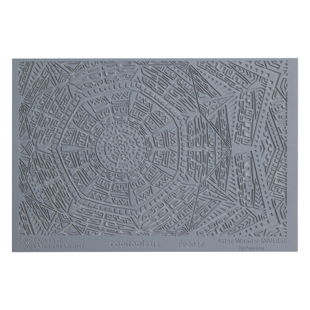 gray rubber Pam East Texture Mat - Aztec Wonder Inverse