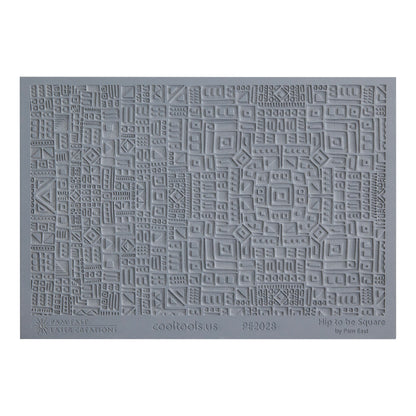 gray rubber Pam East Texture Mat - Hip To Be Square