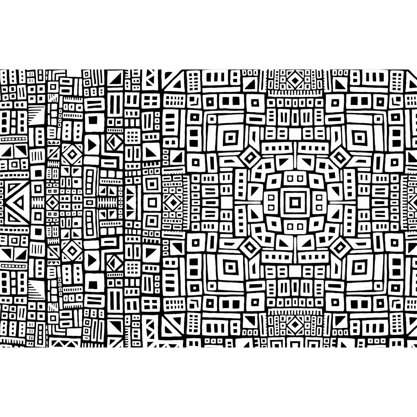 Pam East Texture Mat - Hip To Be Square Inverse graphic