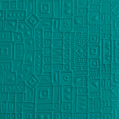 green clay sample of Pam East Texture Mat - Hip To Be Square Inverse