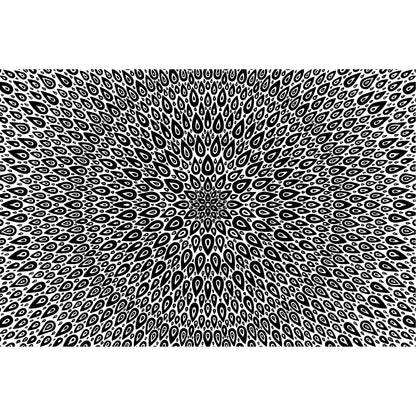 Pam East Texture Mat - Peacock Pinwheel graphic