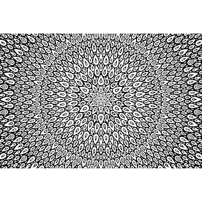 Pam East Texture Mat - Peacock Pinwheel Inverse graphic