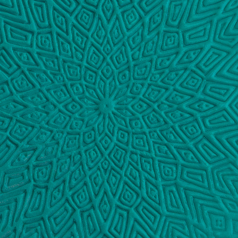 green clay sample of Pam East Texture Mat - Diamond Dazzle