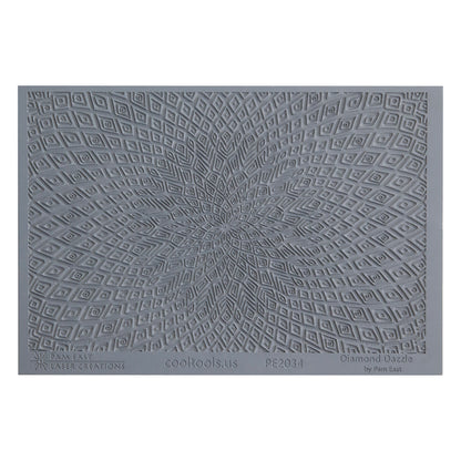 gray rubber Pam East Texture Mat - Diamond Dazzle