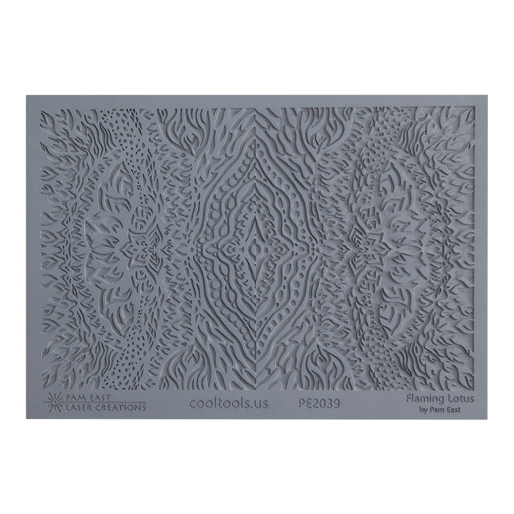 gray rubber Pam East Texture Mat - Flaming Lotus