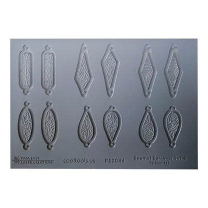 Pam East Template & Texture Set - Drop Earrings - Set C