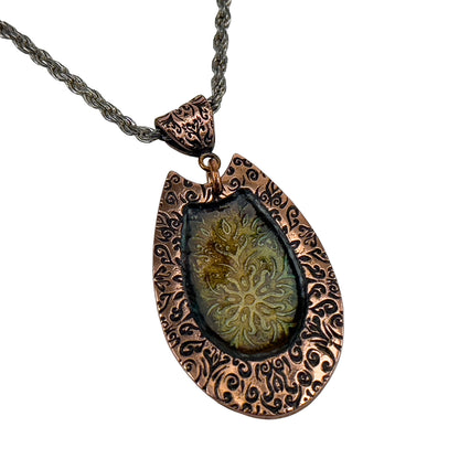 copper pendant piece using Pam East Template & Texture Set - Deep Etch 3
