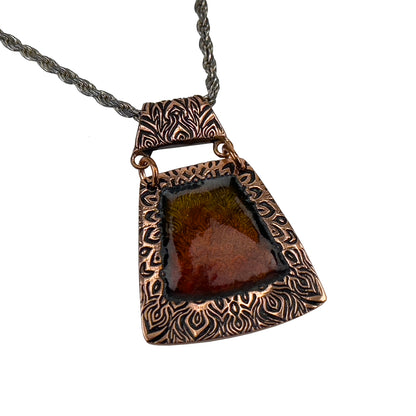 copper pendant piece using Pam East Template & Texture Set - Deep Etch 3