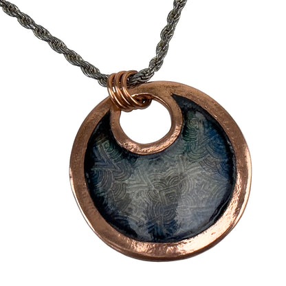 copper pendant piece using Pam East Template & Texture Set - Deep Etch 4