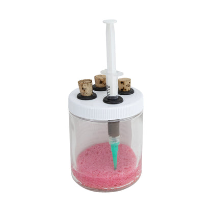 Pam East Syringe Saver™ with syringe
