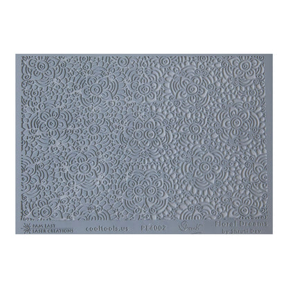 gray rubber Shruti Dev Texture Mat - Floral Dreams