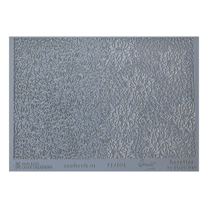 gray rubber Shruti Dev Texture Mat - Rosettes 