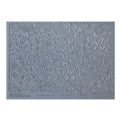 gray rubber Shruti Dev Texture Mat - StarFlowers