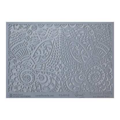 gray rubber Shruti Dev Texture Mat - Dreamy Swirls