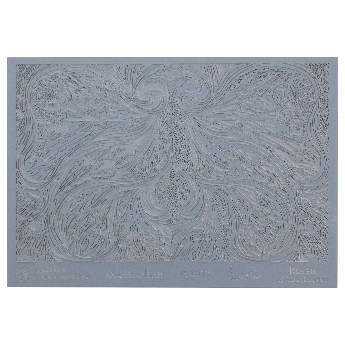 gray rubber Carol Douglas Texture Mat - Raven