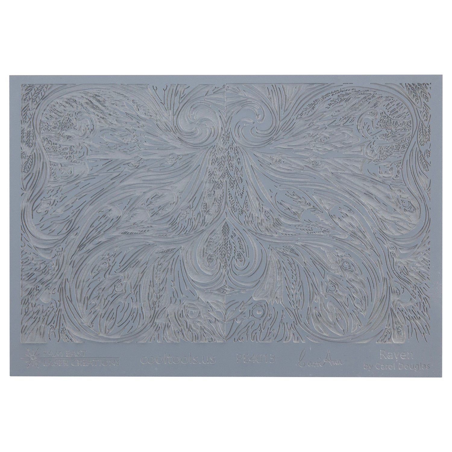 gray rubber Carol Douglas Texture Mat - Raven