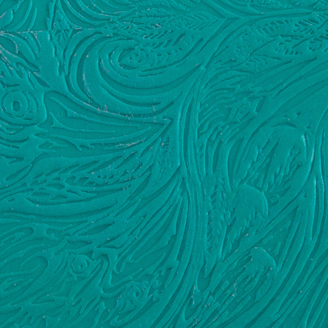 Carol Douglas Texture Mat - Raven sample in green clay