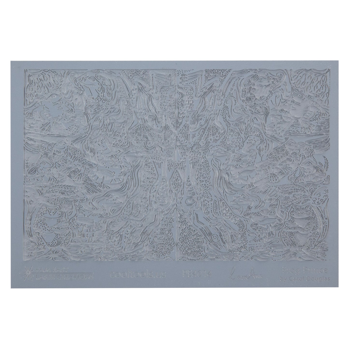 gray rubber Carol Douglas Texture Mat - Frog Prince