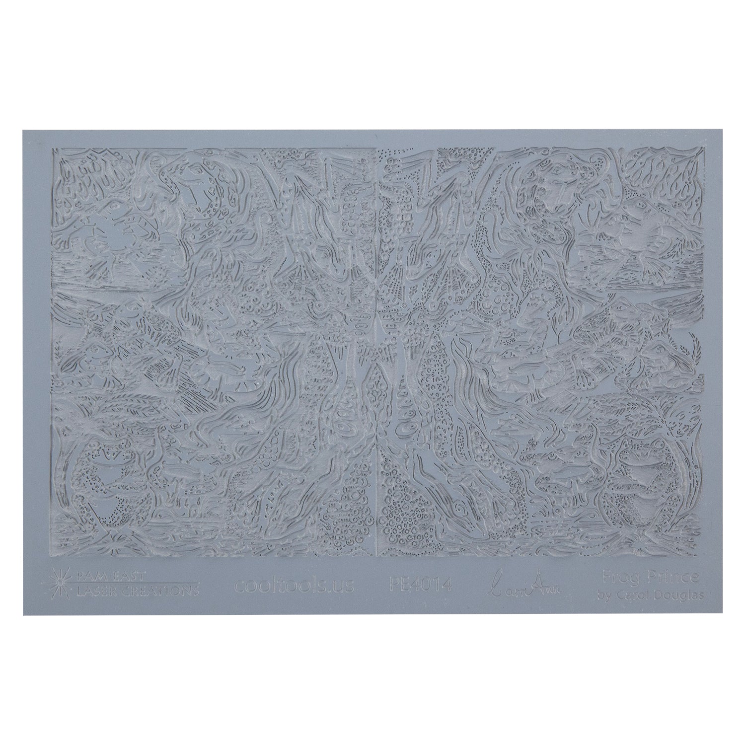 gray rubber Carol Douglas Texture Mat - Frog Prince