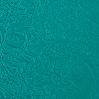 Carol Douglas Texture Mat - Frog Prince sample in green clay
