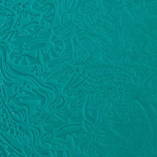 Carol Douglas Texture Mat - Frog Prince sample in green clay