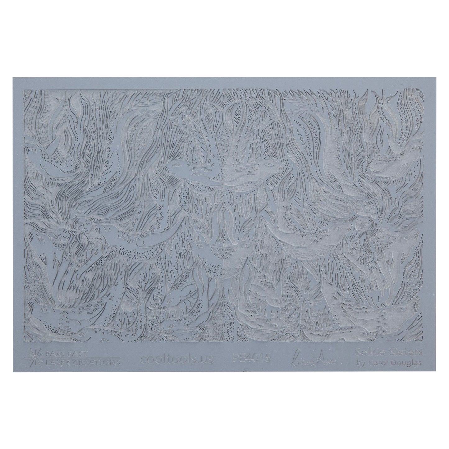 gray rubber Carol Douglas Texture Mat - Selkie Sisters