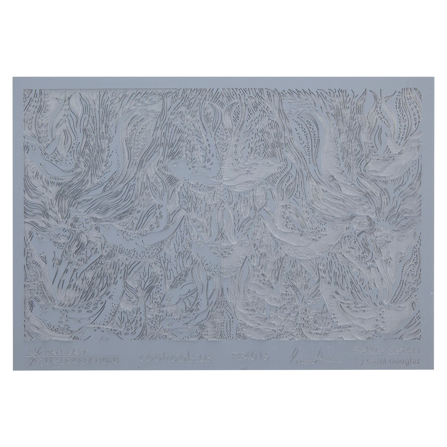 gray rubber Carol Douglas Texture Mat - Selkie Sisters