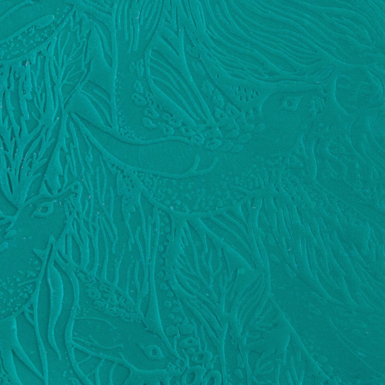 Carol Douglas Texture Mat - Selkie Sisters sample in green clay