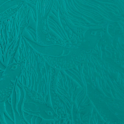 Carol Douglas Texture Mat - Selkie Sisters sample in green clay