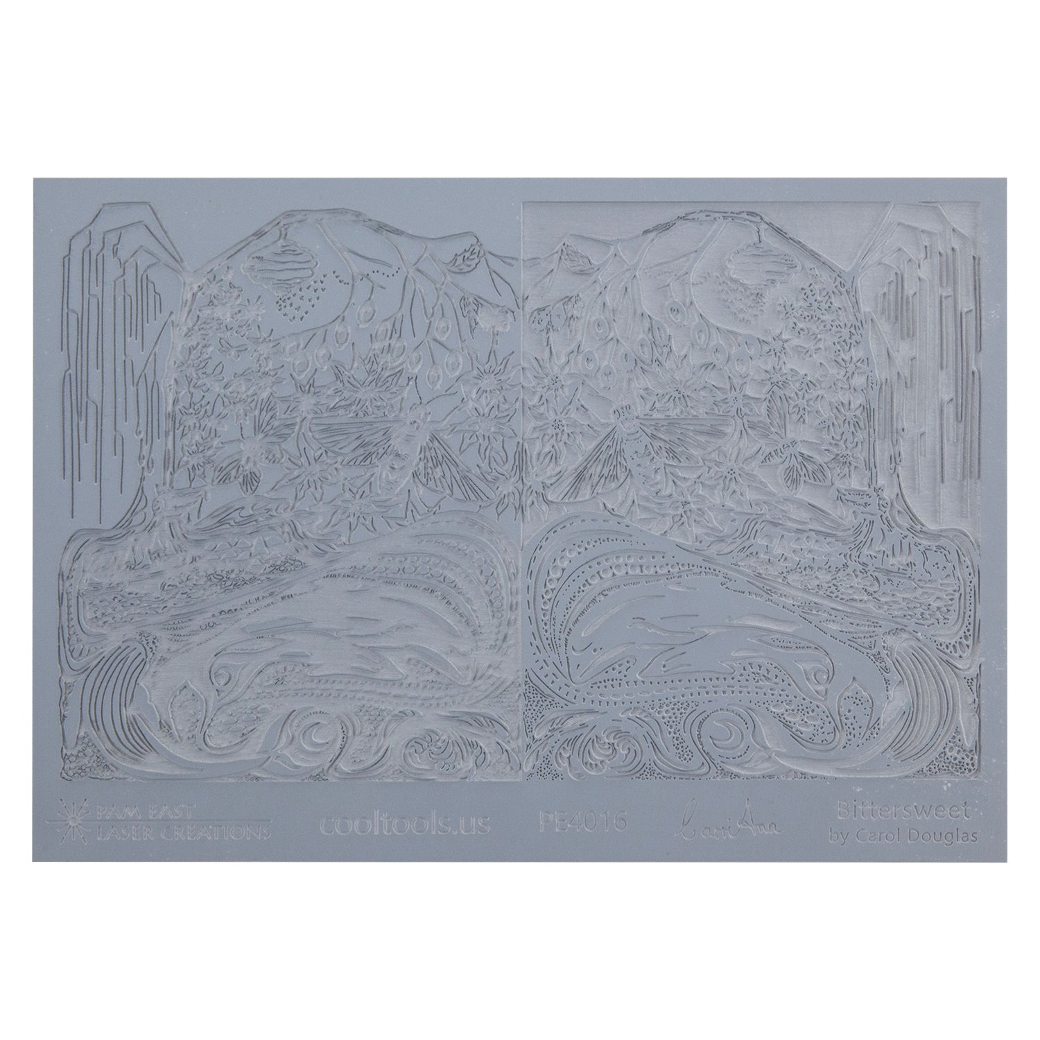 gray rubber Carol Douglas Texture Mat - Bittersweet