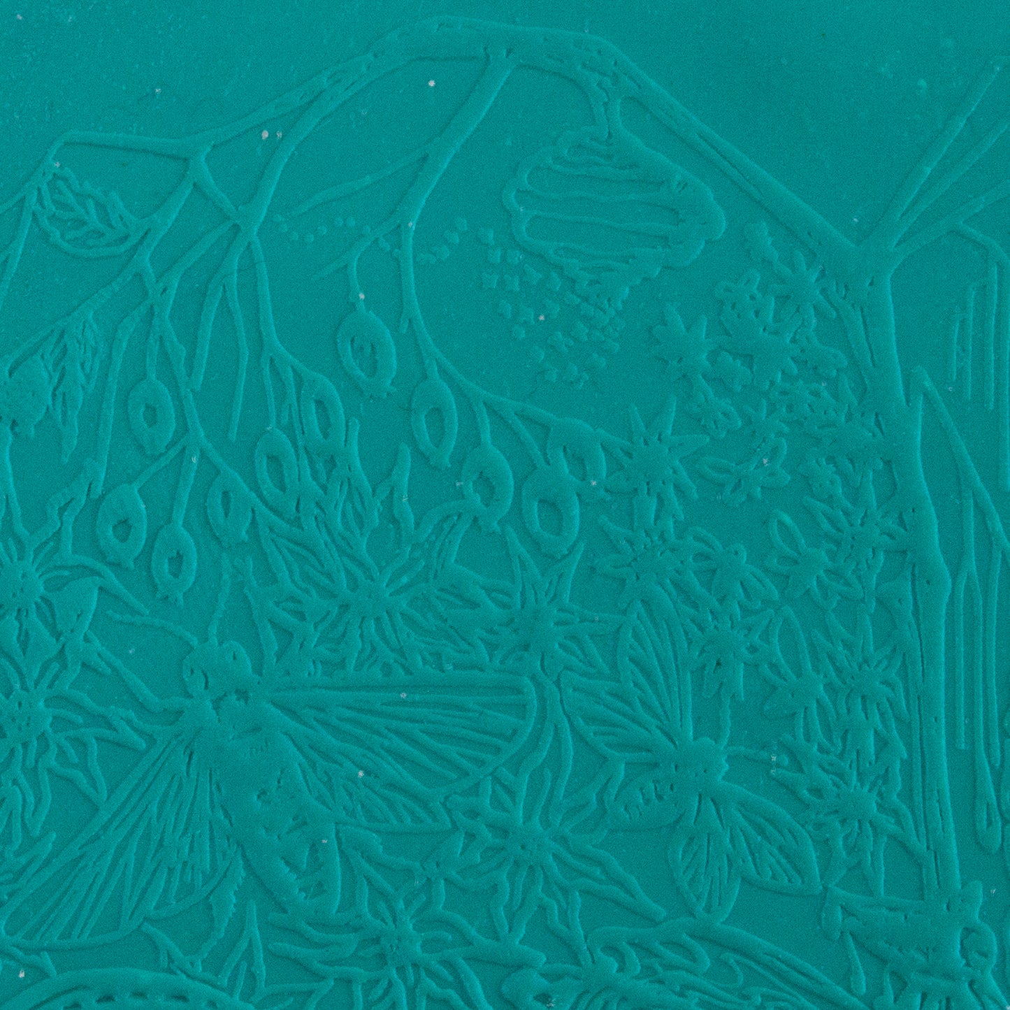 Carol Douglas Texture Mat - Bittersweet sample in green clay