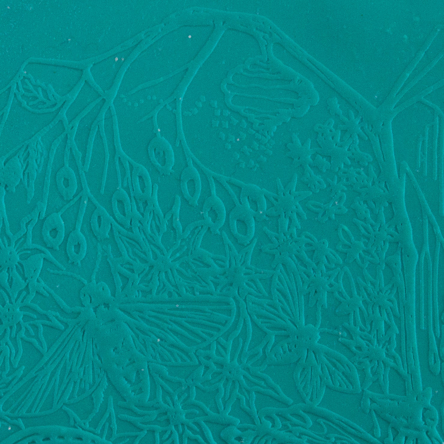 Carol Douglas Texture Mat - Bittersweet sample in green clay