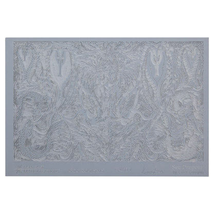 gray rubber Carol Douglas Texture Mat - Sea Dragons