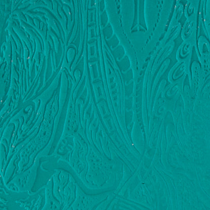 Carol Douglas Texture Mat - Sea Dragons sample in green clay