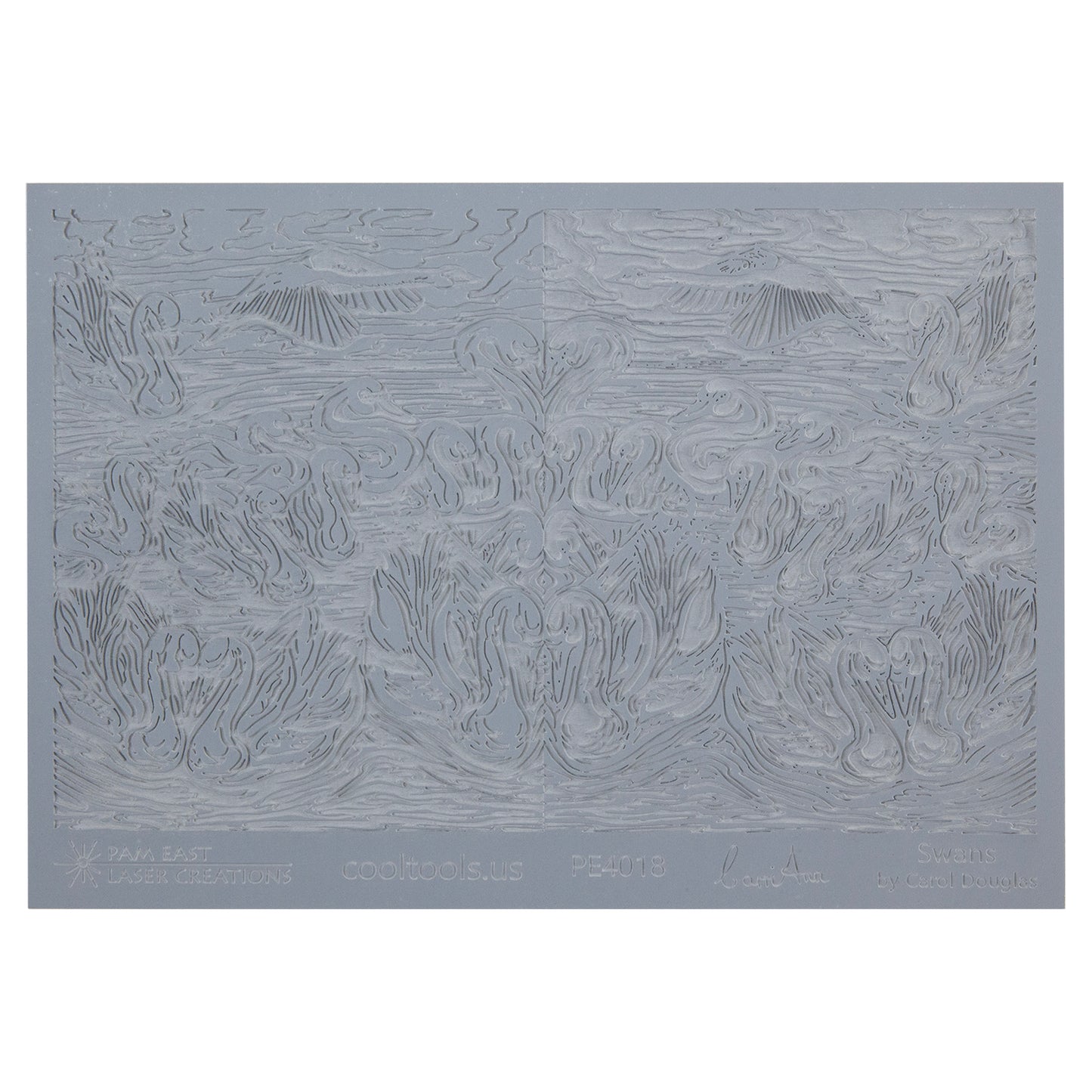 gray rubber Carol Douglas Texture Mat - Swans