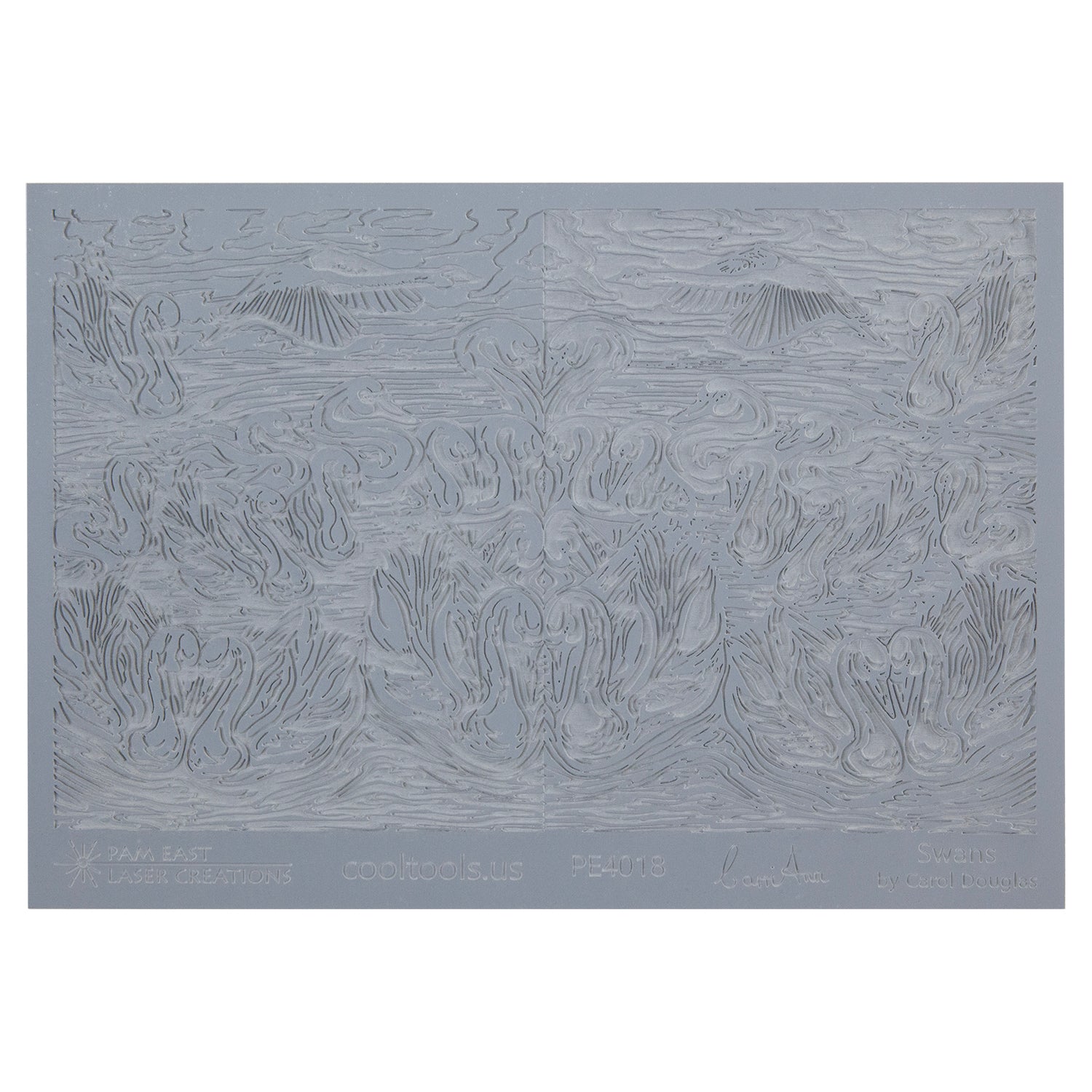 gray rubber Carol Douglas Texture Mat - Swans