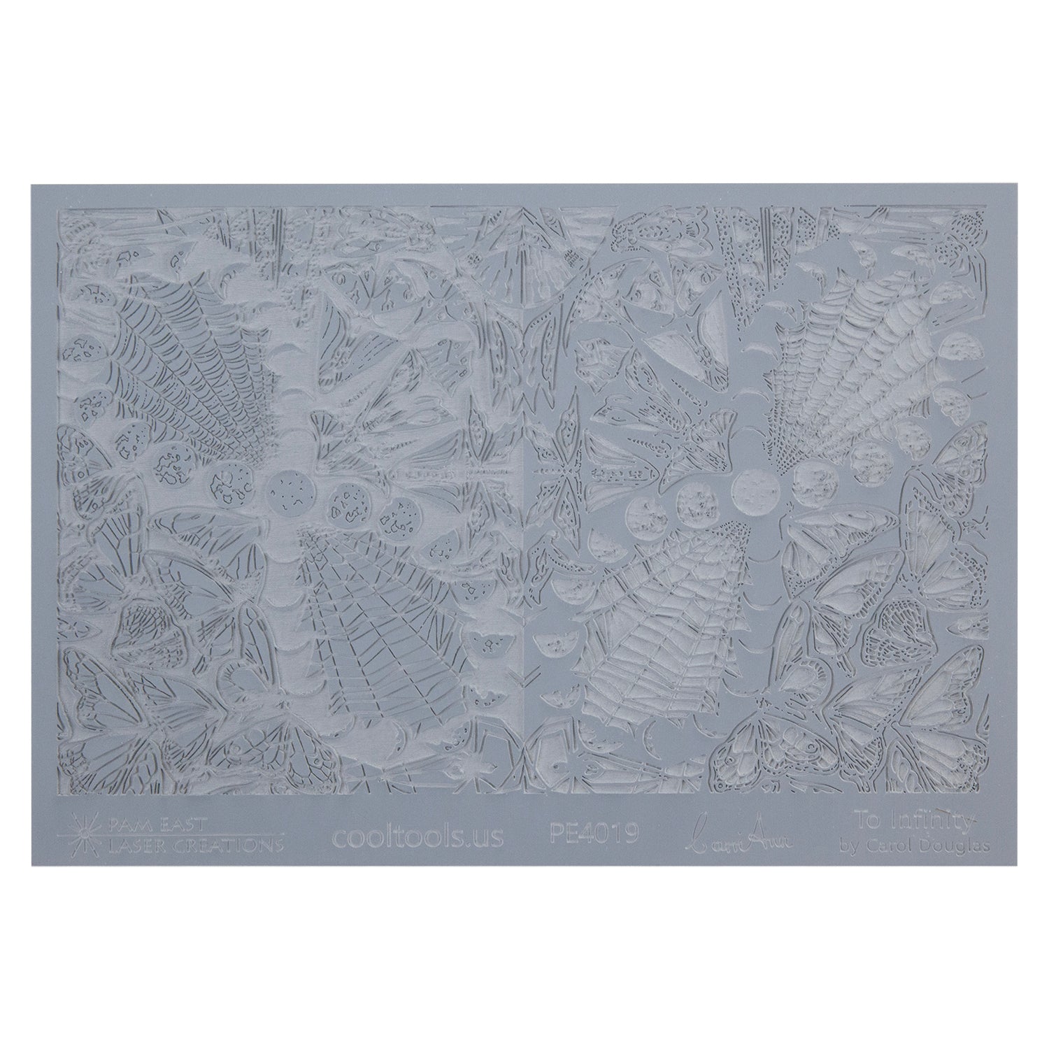 gray rubber Carol Douglas Texture Mat - To Infinity