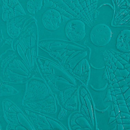 Carol Douglas Texture Mat - To Infinity sample in green clay