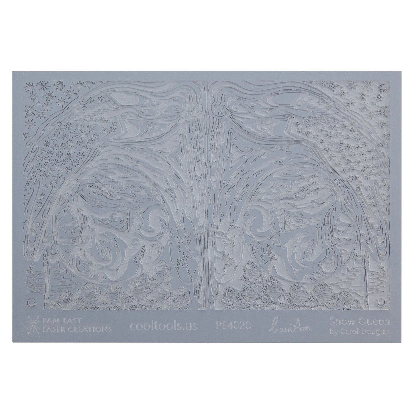 gray rubber Carol Douglas Texture Mat - Snow Queen
