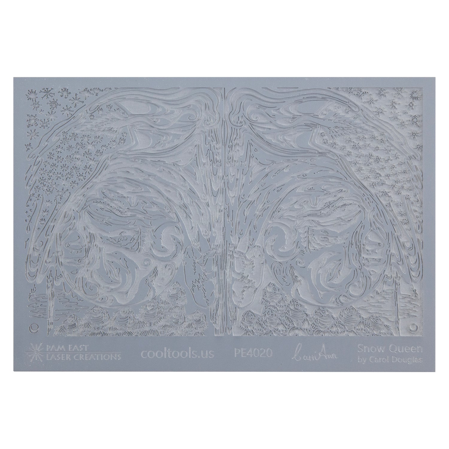 gray rubber Carol Douglas Texture Mat - Snow Queen
