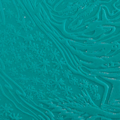 Carol Douglas Texture Mat - Snow Queen sample in green clay