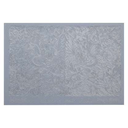 gray rubber Carol Douglas Texture Mat - Dragon Wisdom