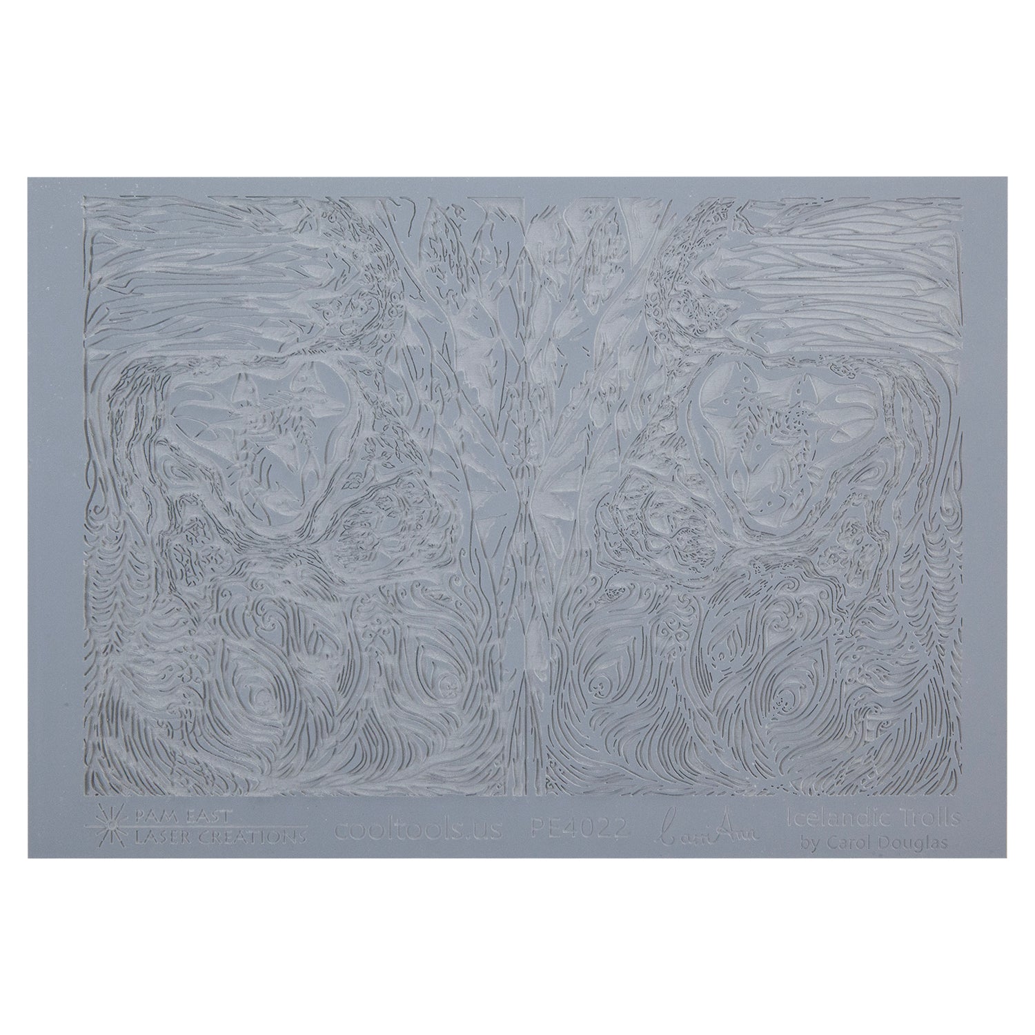 gray rubber Carol Douglas Texture Mat - Icelandic Trolls