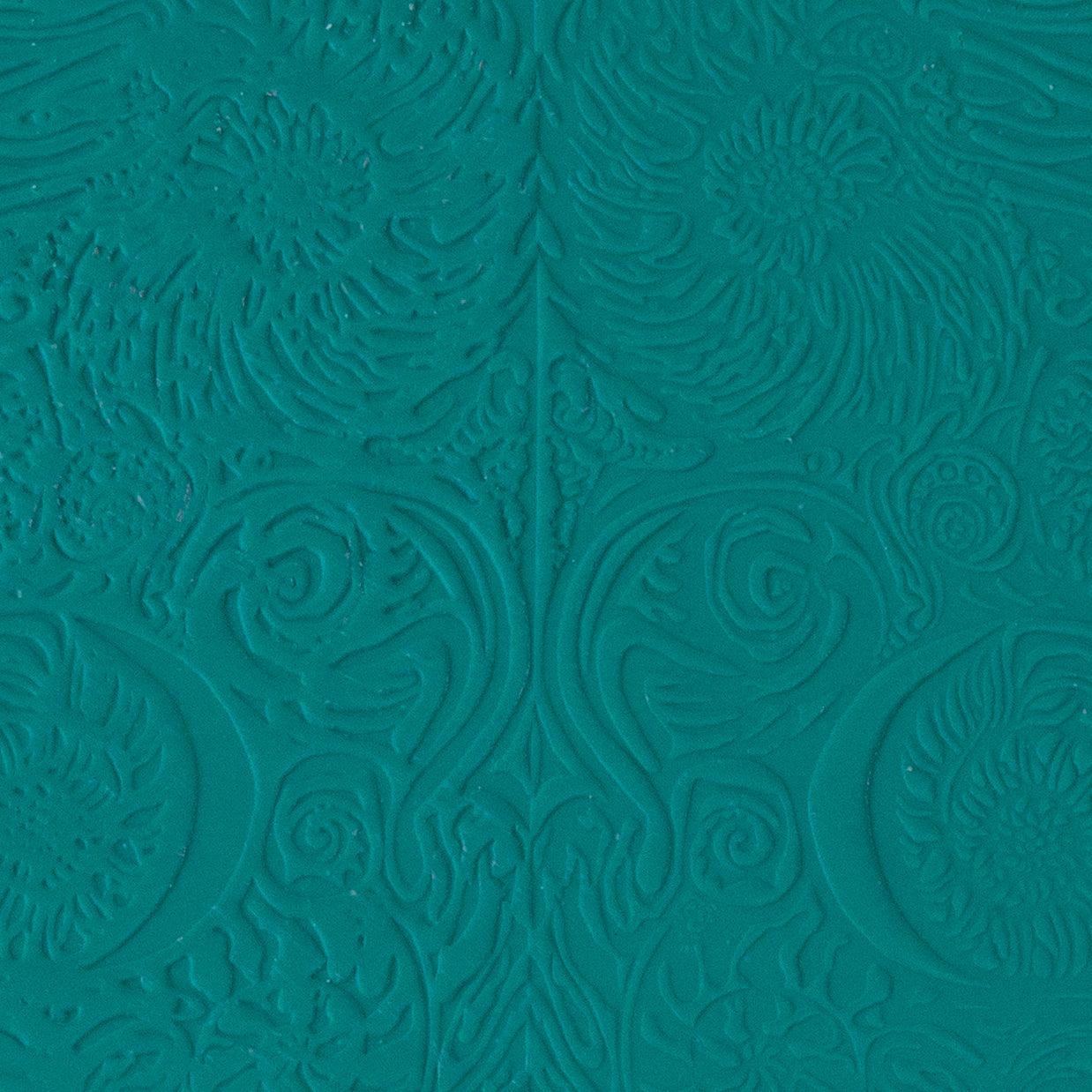 Carol Douglas Texture Mat - Cosmic Nautilus sample in green clay