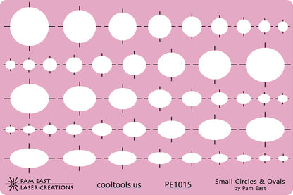 Pam East Template - Small Circles & Ovals - Cool Tools
