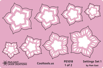 Pam East Template - Glass Setting Set 1 - Cool Tools