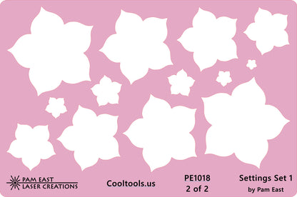 Pam East Template - Glass Setting Set 1 - Cool Tools