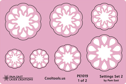 Pam East Template - Glass Setting Set 2 - Cool Tools