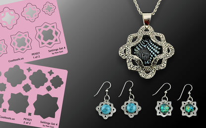 Pam East Template - Glass Setting Set 4 - Cool Tools