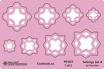 Pam East Template - Glass Setting Set 4 - Cool Tools